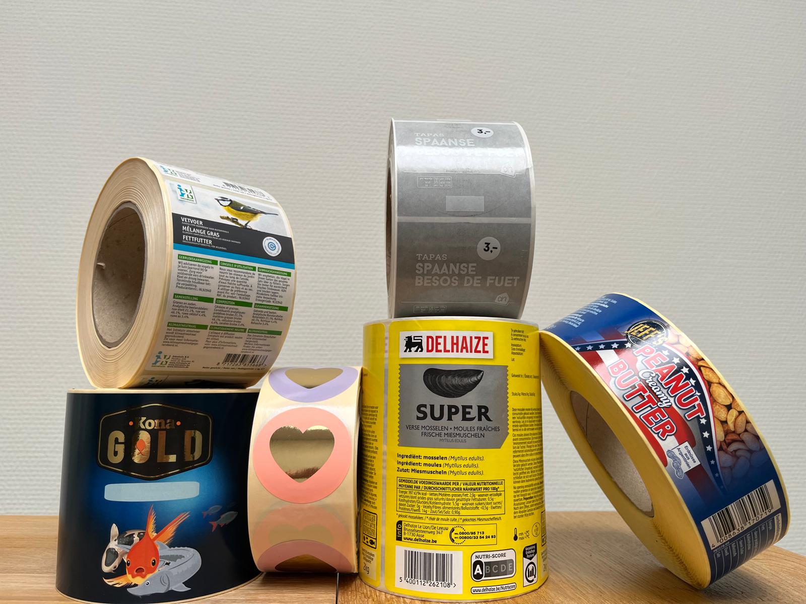 Bedrukte etiketten Flexo